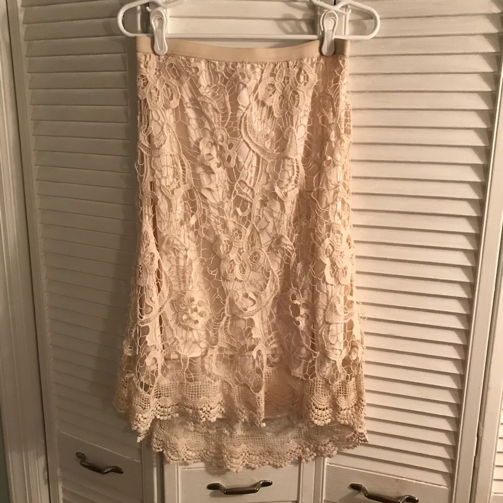 Kenar cream tan skirt